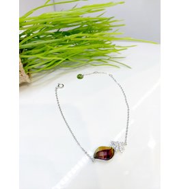 BCF0062 -  Silver Purple Bracelet
