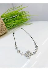 BCF0070 -  Silver Flower Bracelet
