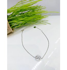 BCF0076 -  Silver Infinity Bracelet