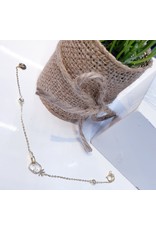 BCF0105 -  Gold Pineapple, Sterling Silver Bracelet