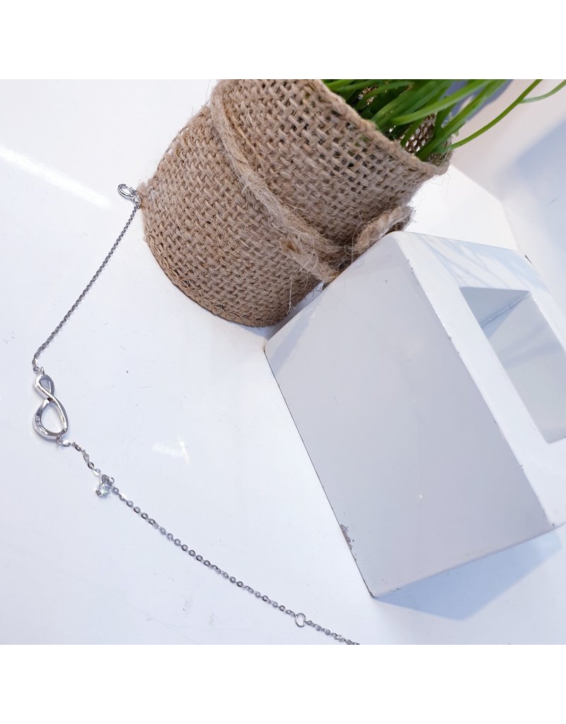 BCF0119 -  Silver Infinity Bracelet