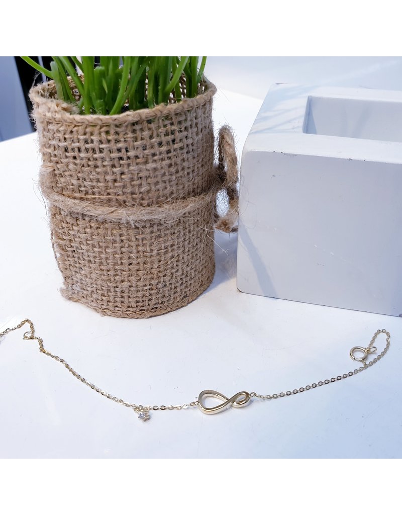 BCF0120 -  Gold Infinity Bracelet