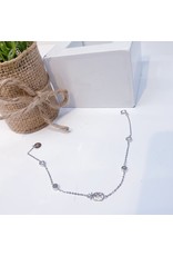 ANG0002 -  Silver Pineapple, Sterling Silver Anklet