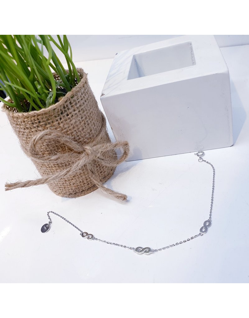 ANG0015 -  Silver Infinity Anklet