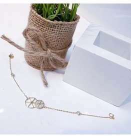 ANG0032 -  Gold Sterling Silver Anklet