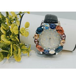 WTA0001 - Black Mother Of Pearl, Coral, Purple, Navy Blue, Mustard, Grape Watch