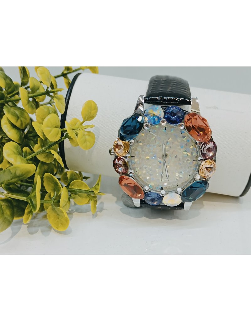 WTA0001 - Black Mother Of Pearl, Coral, Purple, Navy Blue, Mustard, Grape Watch
