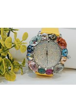 WTA0010 - Yellow Pink, Coral, Mother Of Pearl, Purple Watch