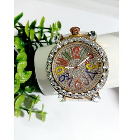 50250312 - Multicolor Watch With White band