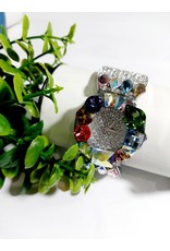 50250444 - Multicolour Stone Silver Watch