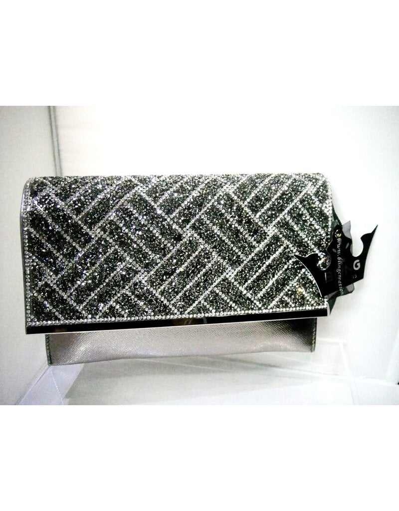 20240038 - Grey  Clutch Bag