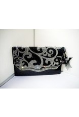 20240054 - Black Silver Clutch Bag