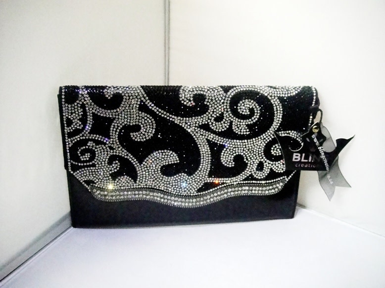 Dark silver clutch bag best sale