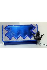 20240079 - Royal Blue Silver Clutch Bag