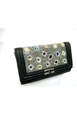 20240082 - Black Multicolour Clutch Bag