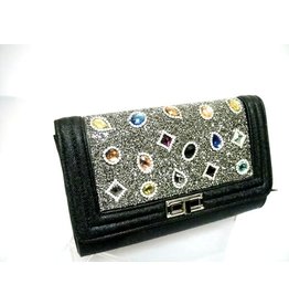 20240082 - Black Multicolour Clutch Bag