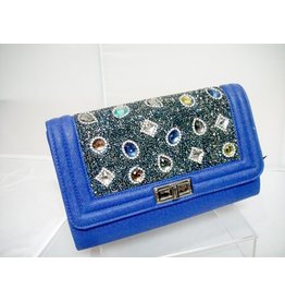 20240086 - Blue Multicolour Clutch Bag
