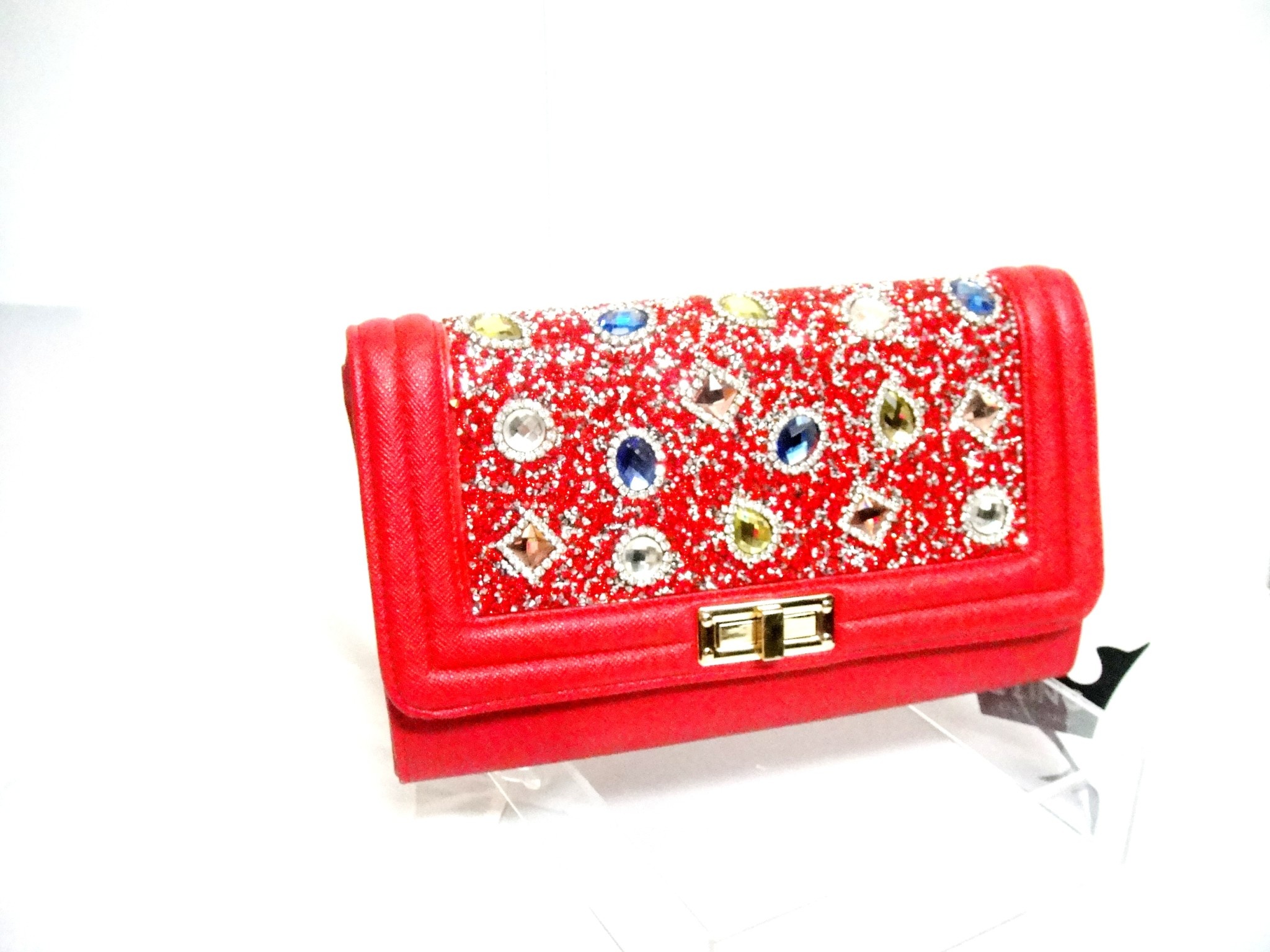 Multi colour clutch bag deals