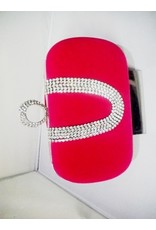 40240016 - Cerise Silver Clutch Bag