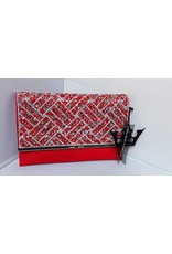 40240039 - Red Silver Clutch Bag