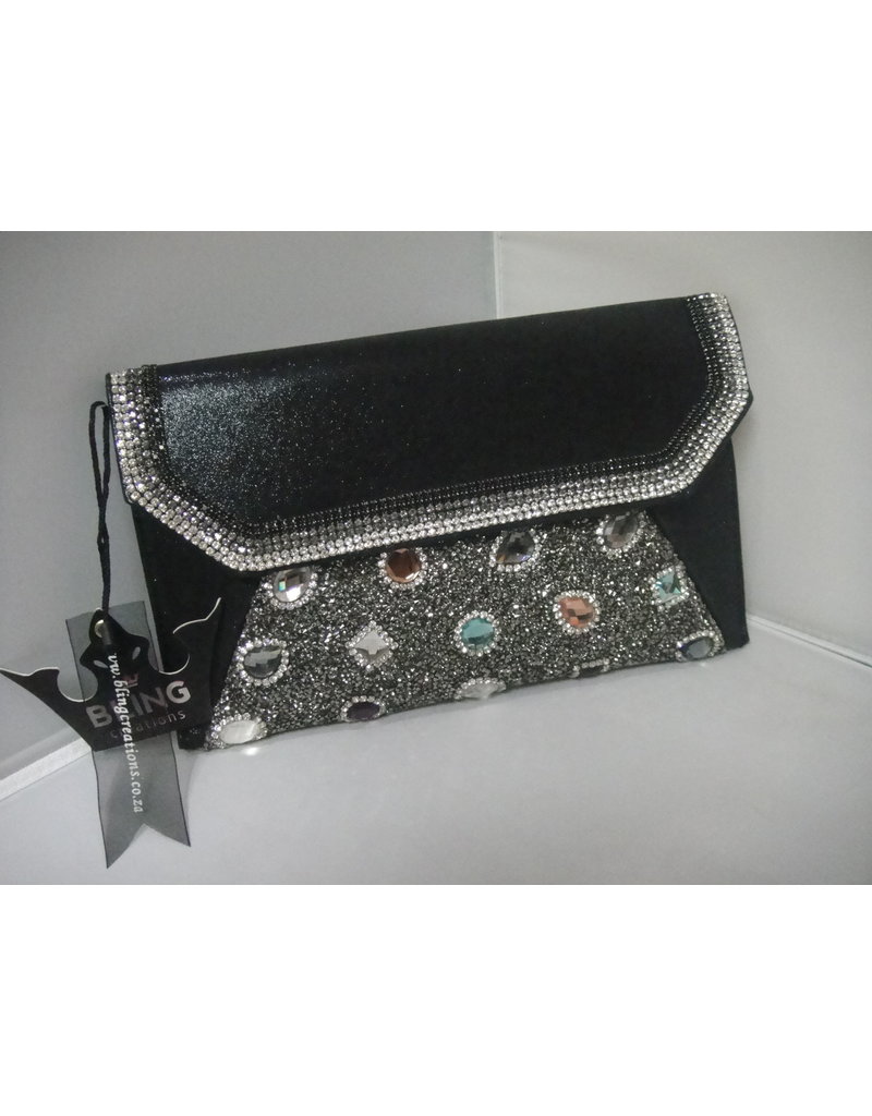 40240044 - Black Multicolour Clutch Bag