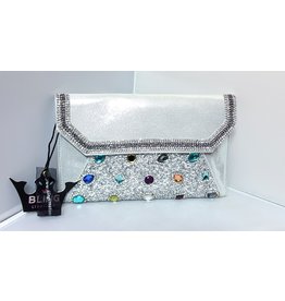 40240045 - Silver Multicolour Clutch Bag