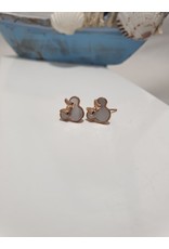 Ere0005 - Mickey Mouse Rose Gold  Earring