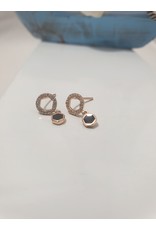 Ere0015 - Rose Gold Circle  Earring