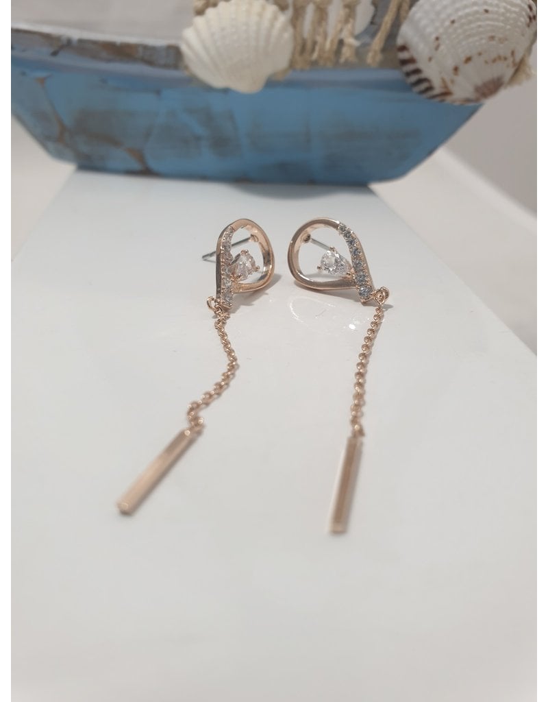 Ere0021 - Oval With Chain  Earring
