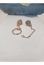 Ere0027 -  Rose Gold Rose Gold Earring