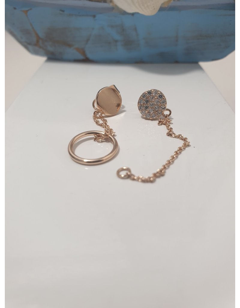 Ere0027 -  Rose Gold Rose Gold Earring