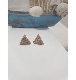 Ere0030 - Triangle Rose Gold Rose Gold Earring