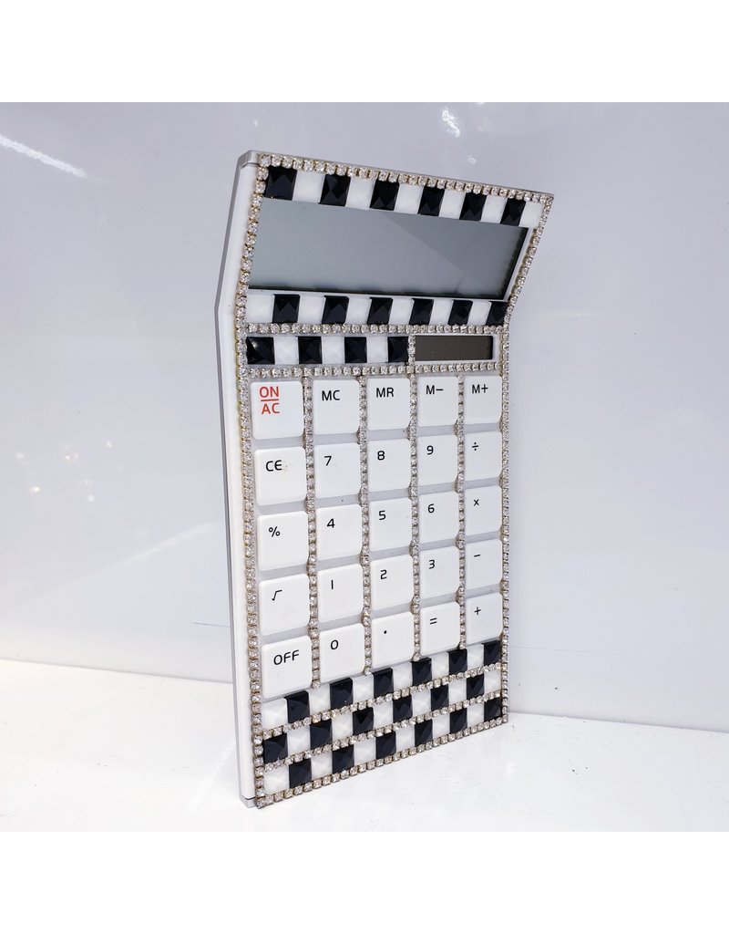 60230047 - Black ,white and Silver Calculator