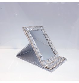 60210036 - Silver Mirror with Silver big stones