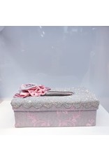 60250221 - Pink Patterned Bin and Tissue Box