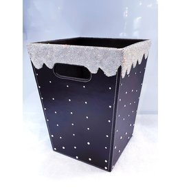 60260005 - Black and Silver Retangular bin