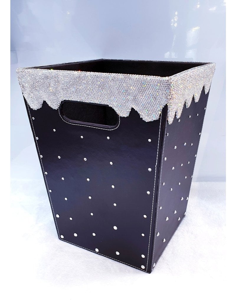 60260005 - Black and Silver Retangular bin