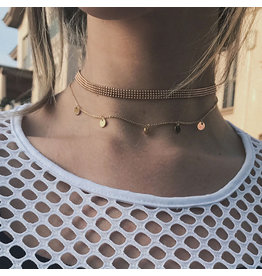 LCB0006 - Gold Multi Layer Necklace