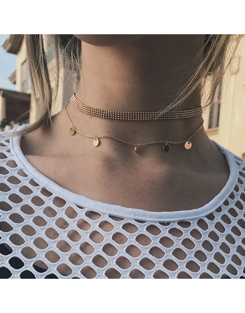 LCB0006 - Gold Multi Layer Necklace