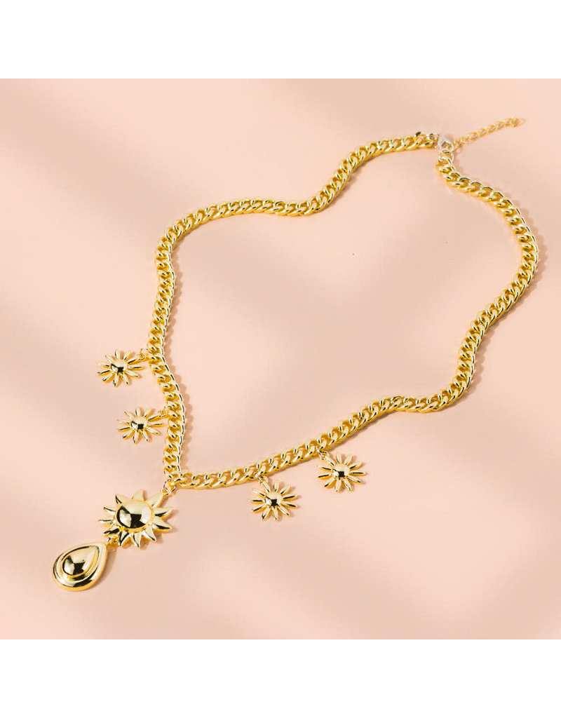 LCB0023 - Gold Multi Layer Necklace