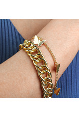 BSA0001 -  Gold, Butterfly Bracelet