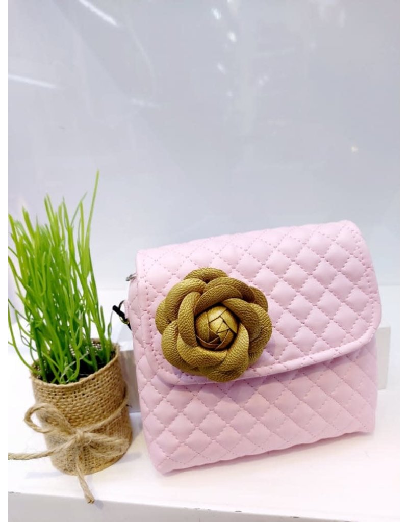 HBA0002 -  Pink, Flower Handbag