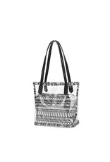 HBA0018 -  Black, White, Transparent Handbag