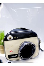 NCA0015 -  Black, White, Camera Novelty Clutch