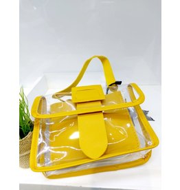 NCA0021 -  Yellow, Transparent, Mini  Novelty Clutch