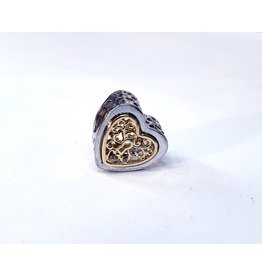 50311820 - Gold and Silver Heart Charm