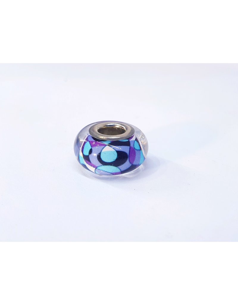 50313446 - Purple and Blue Pattern Charm