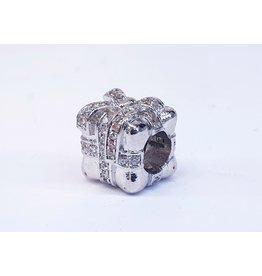 50313514 - Silver Gift Box Charm