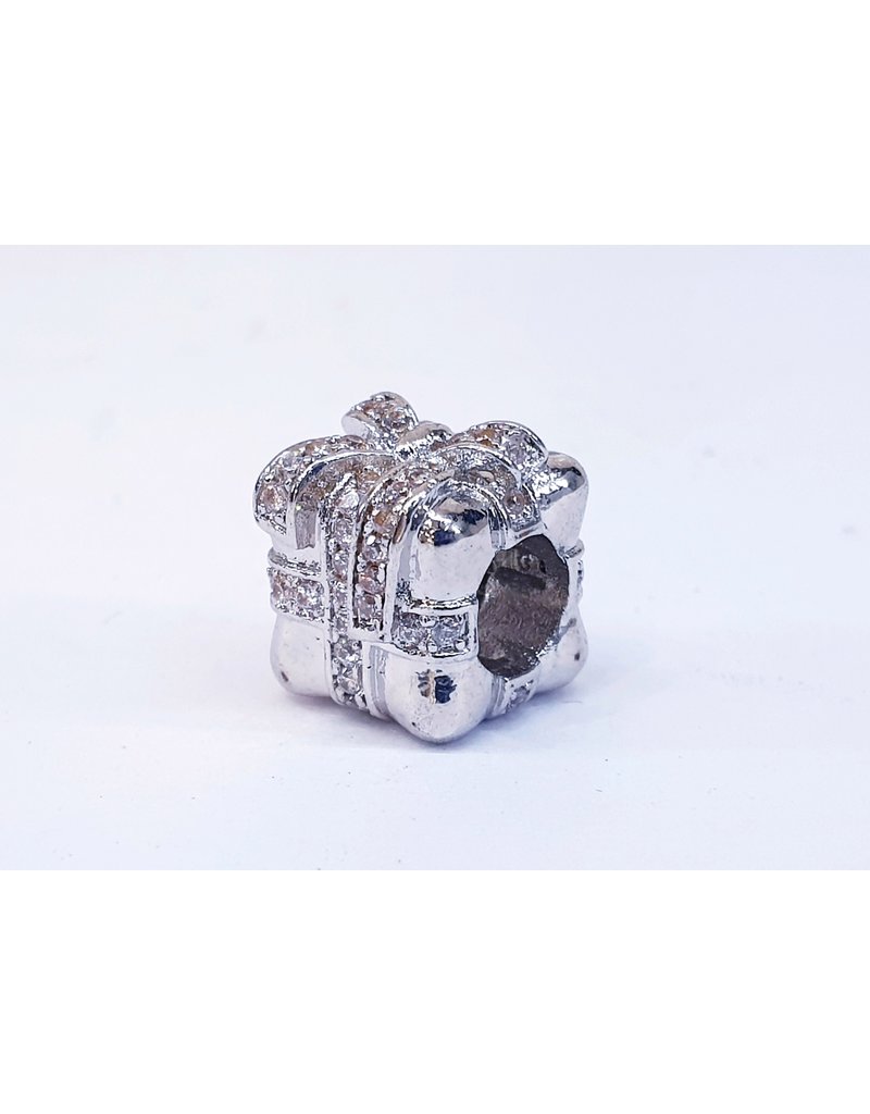 50313514 - Silver Gift Box Charm