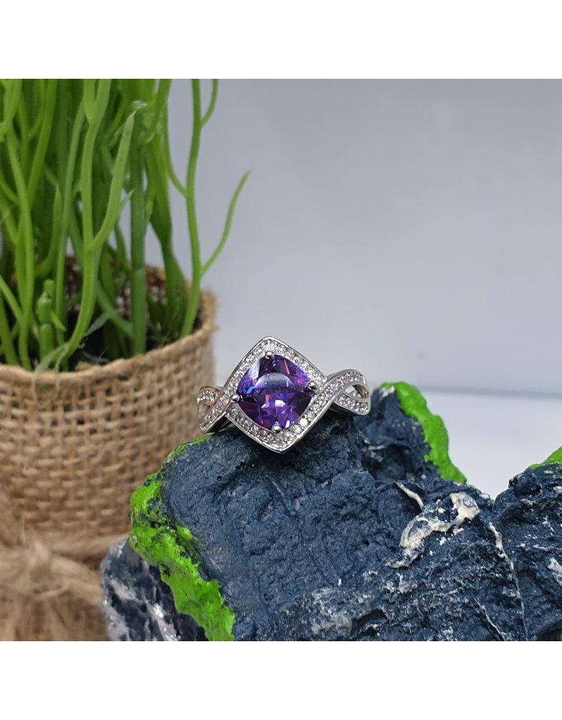 RGC180135 - Purple, Silver Ring